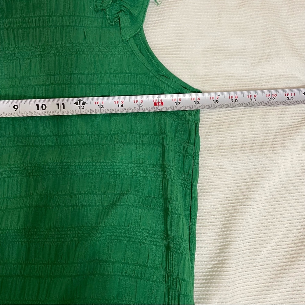 Source Unknown Green Sleeveless Flutter Mini Dress - Picture 7 of 7